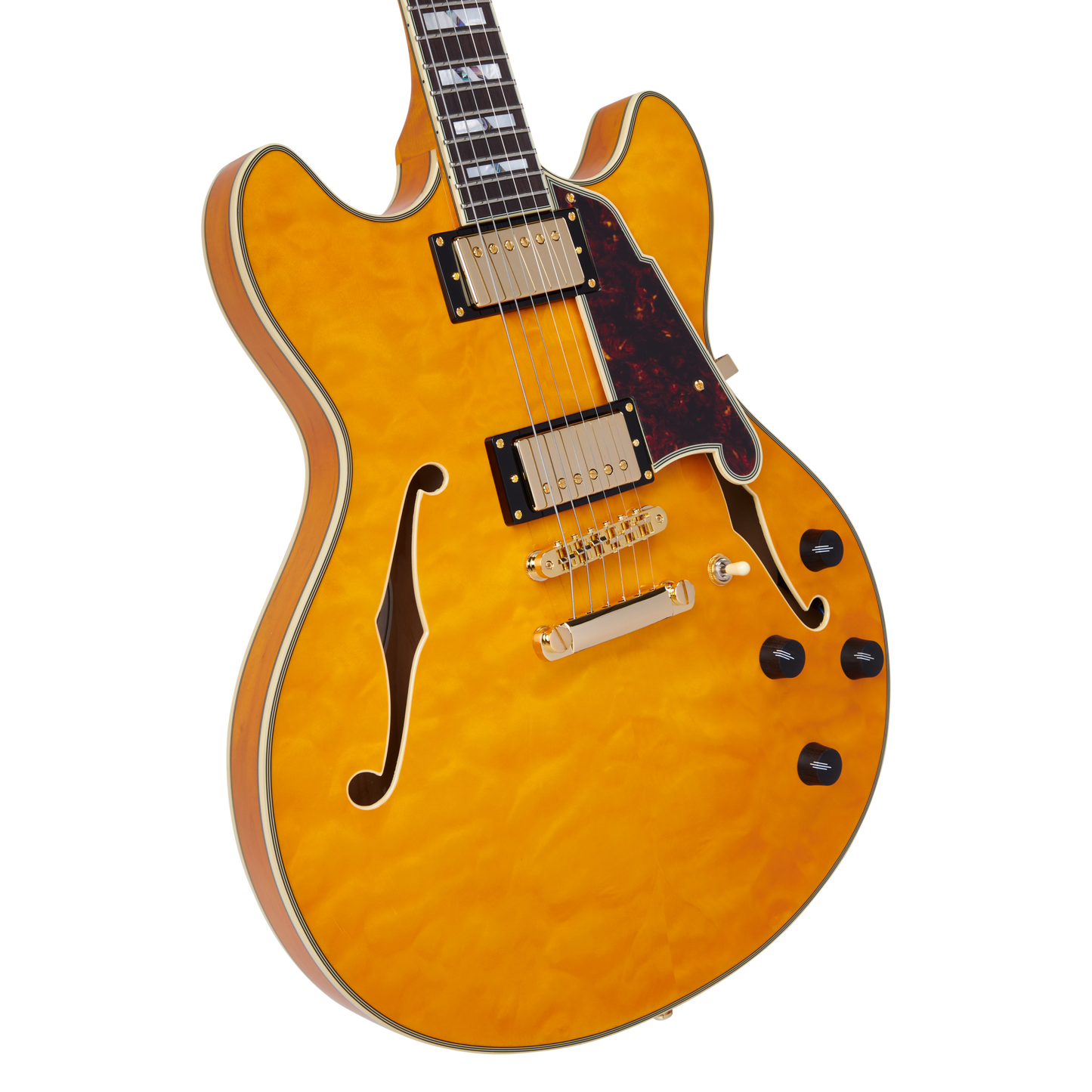 D'Angelico DC XT Vintage Natural Quilt